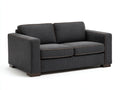 Divano a due posti - Tessuto-Legno - 183x89x82 cm - Grigio antracite - Stile moderno lineare