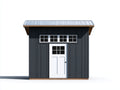 Casetta da giardino - Legno - 310x220x260 cm - Grigio antracite-Bianco-Grigio chiaro - Stile moderno